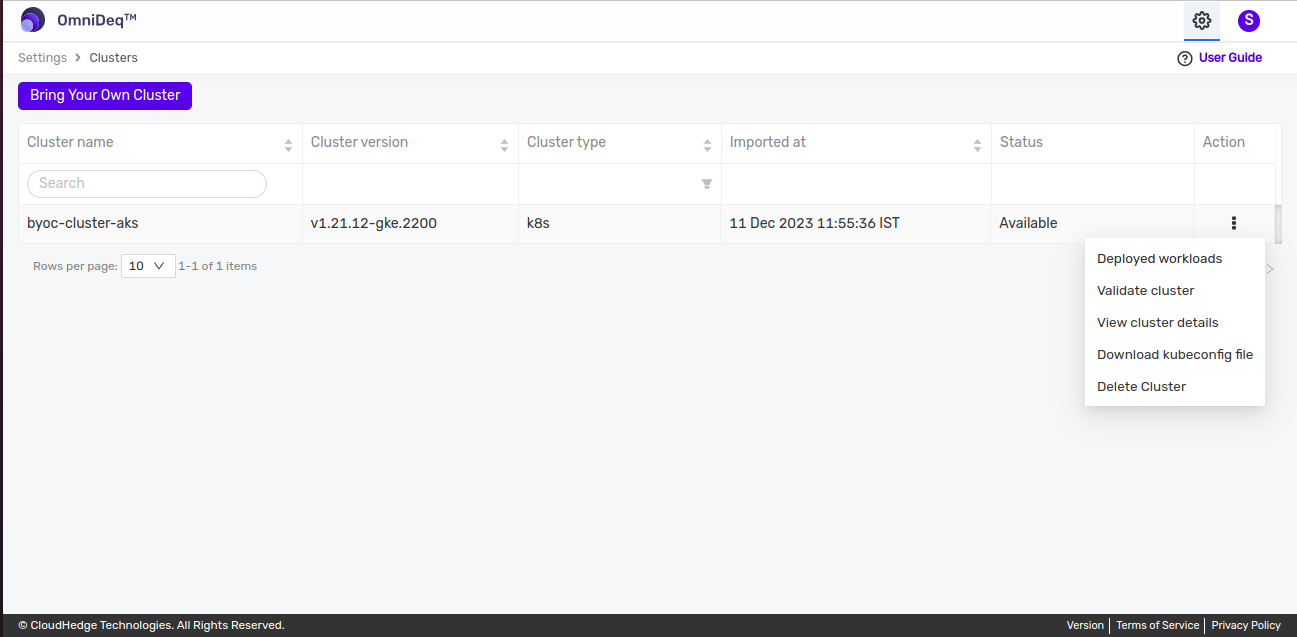 actions-on-clusters