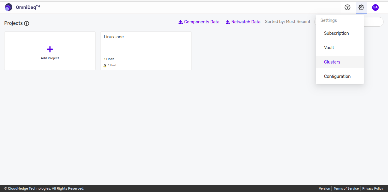 Settings Page