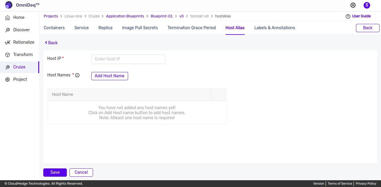 Add Host Alias