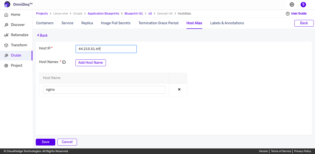 Add Host Alias