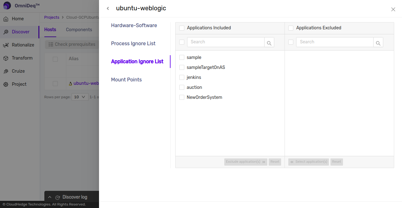 Edit Application WhiteList