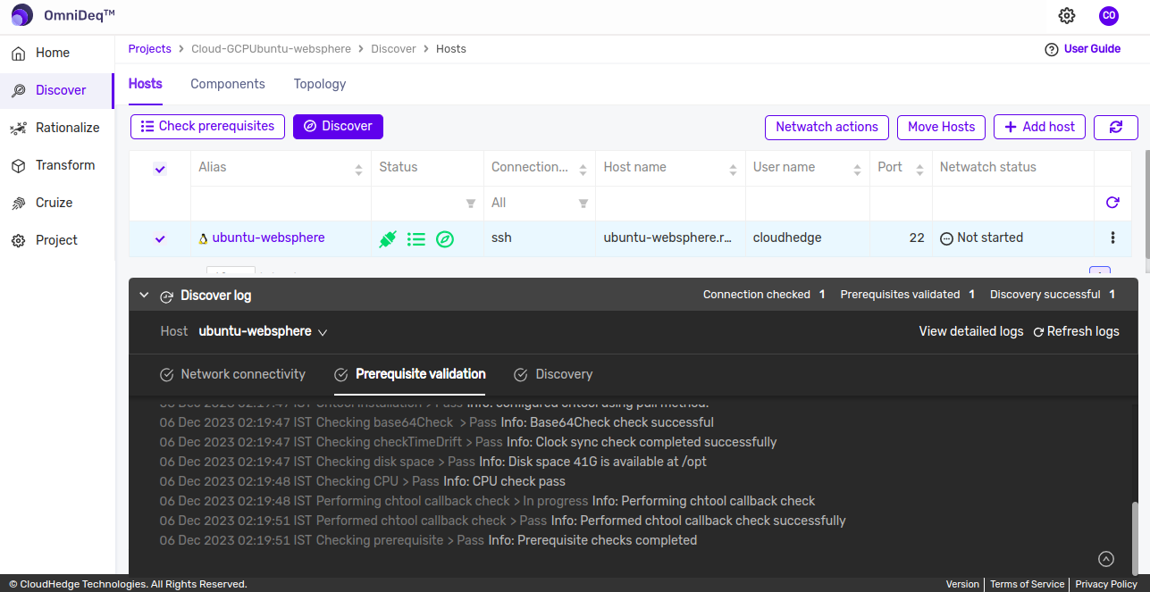 Discover Pre-requisites