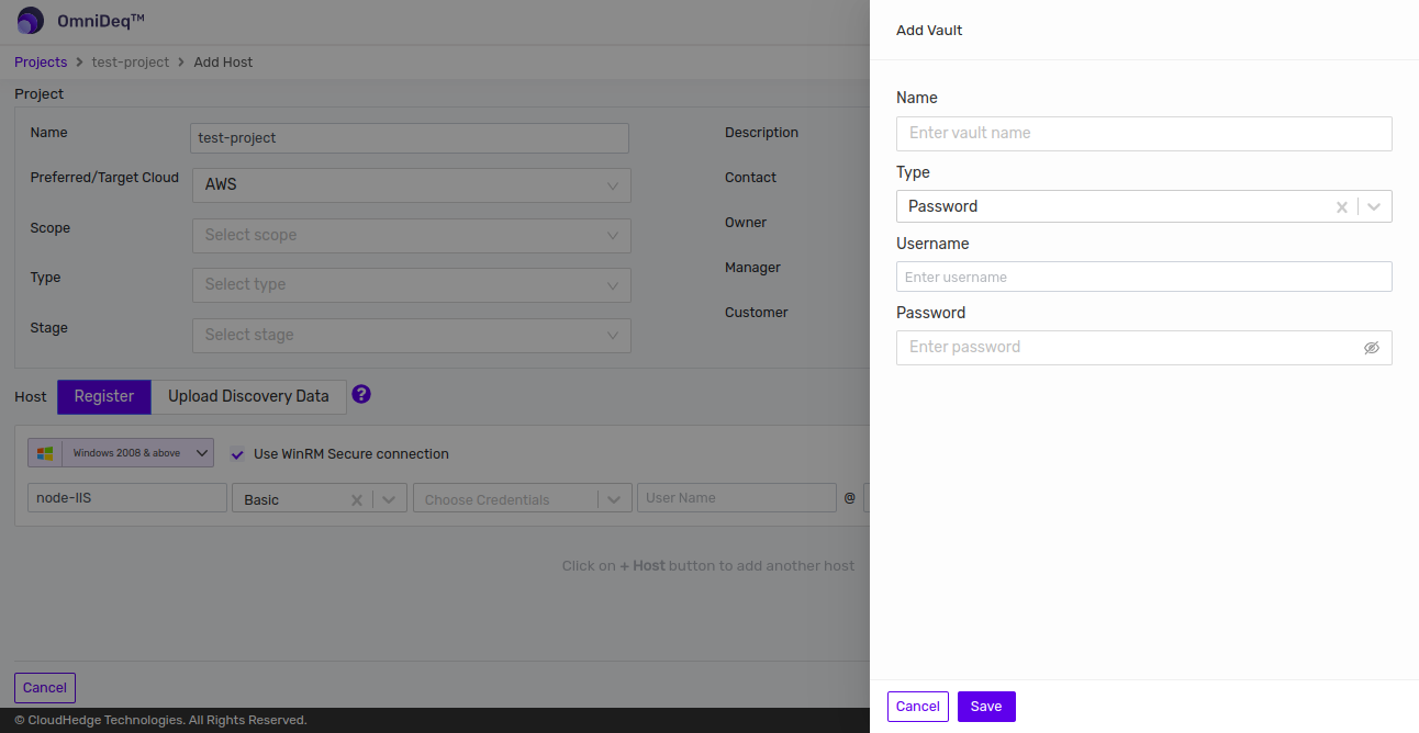 Add vault
