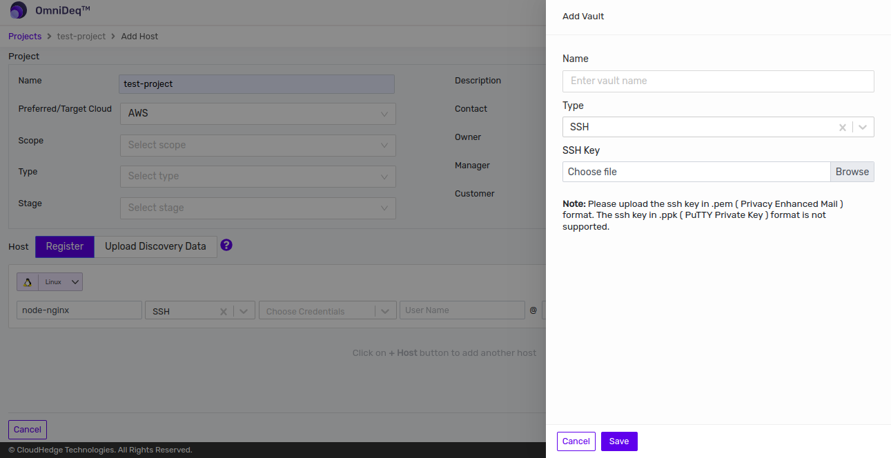 Add vault