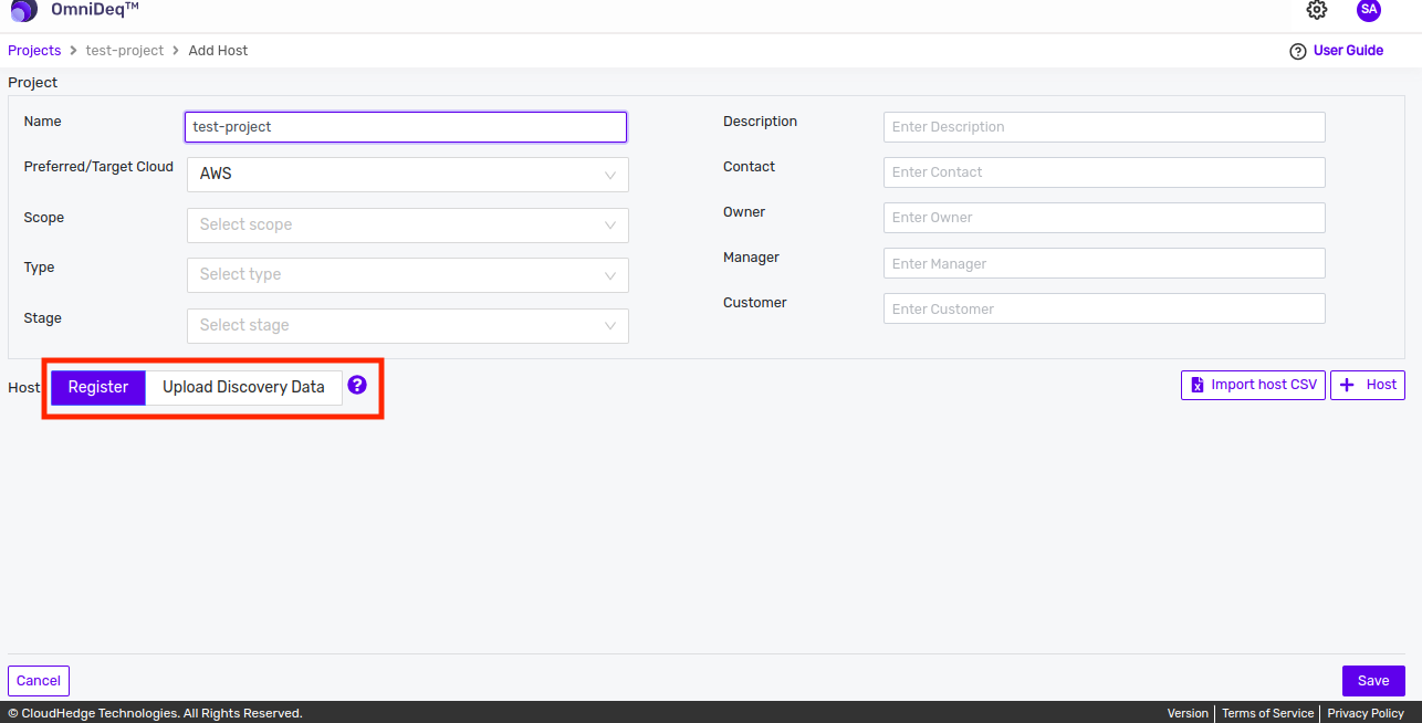 host-input