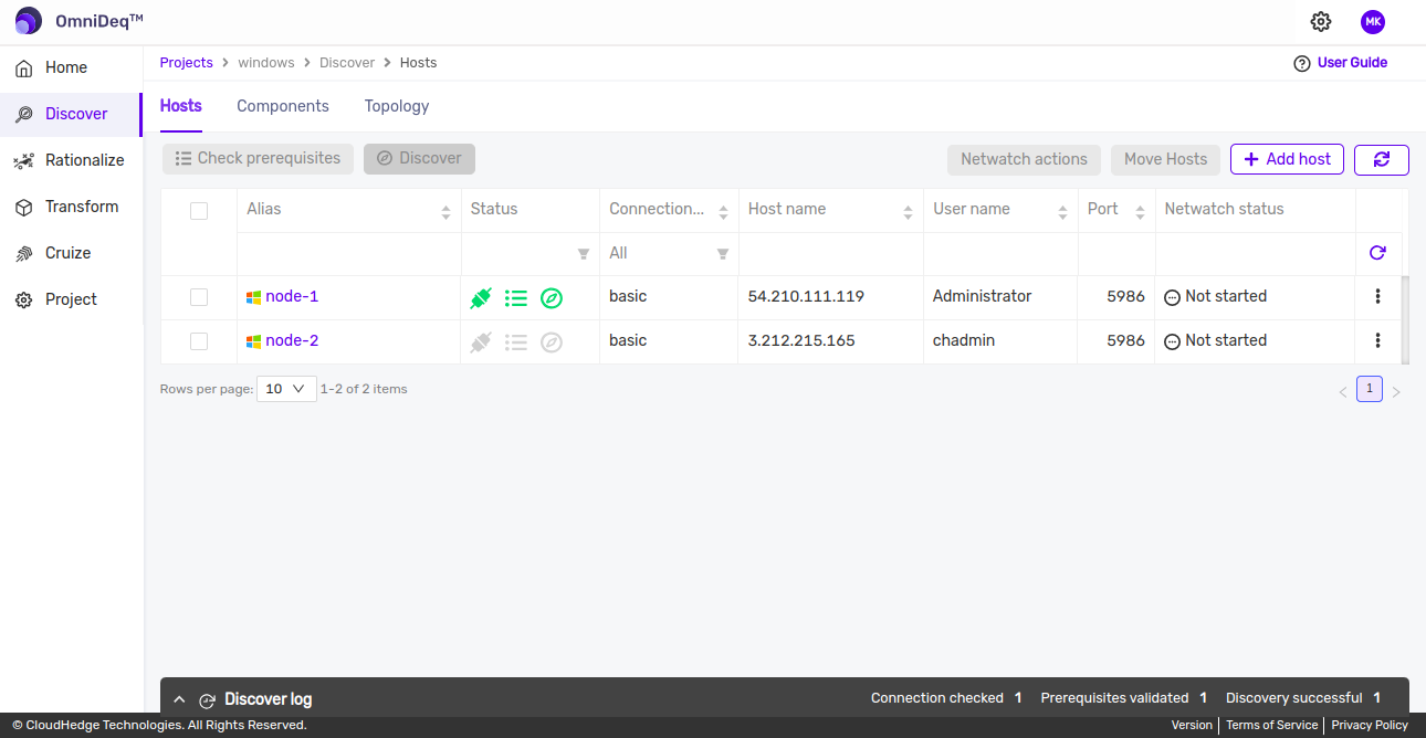 Host View List