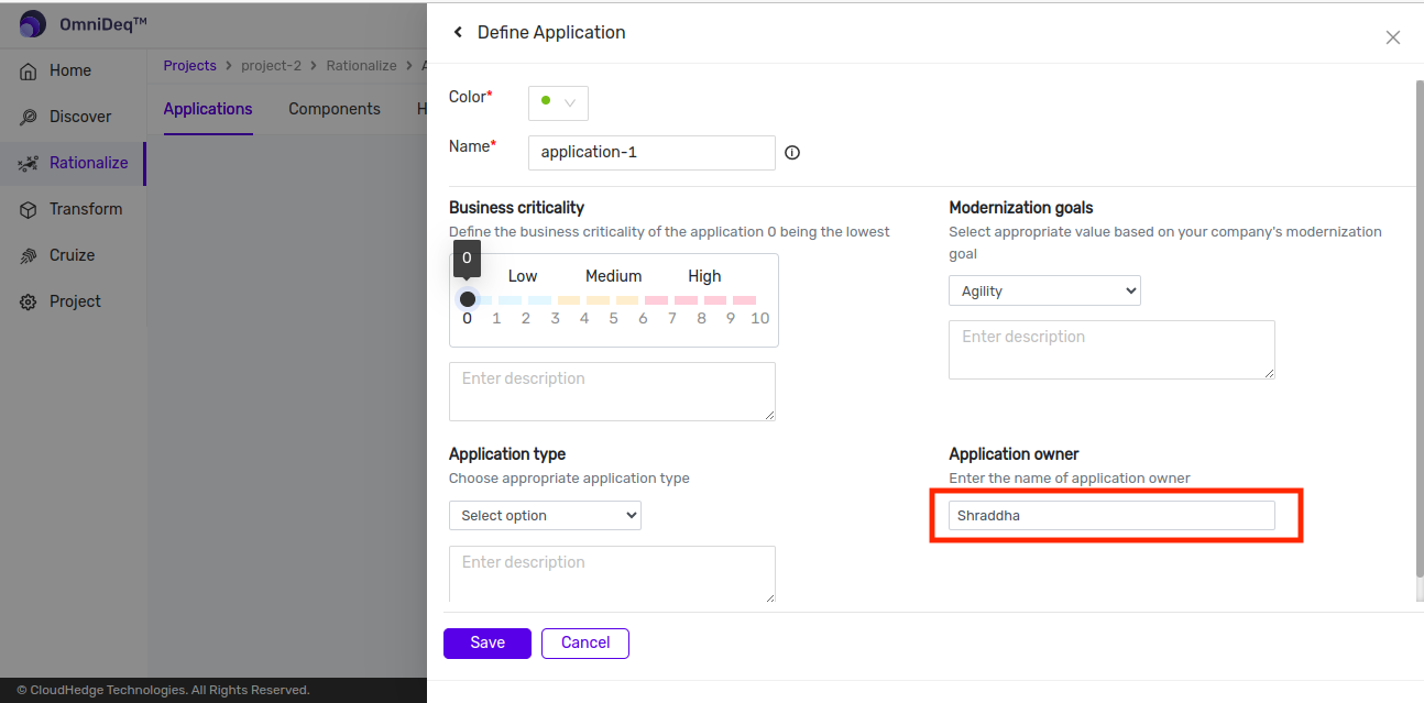 Application Owner