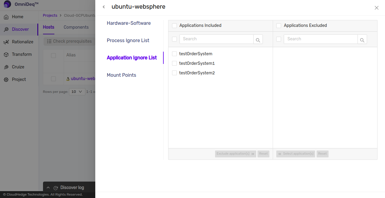 Edit Application WhiteList