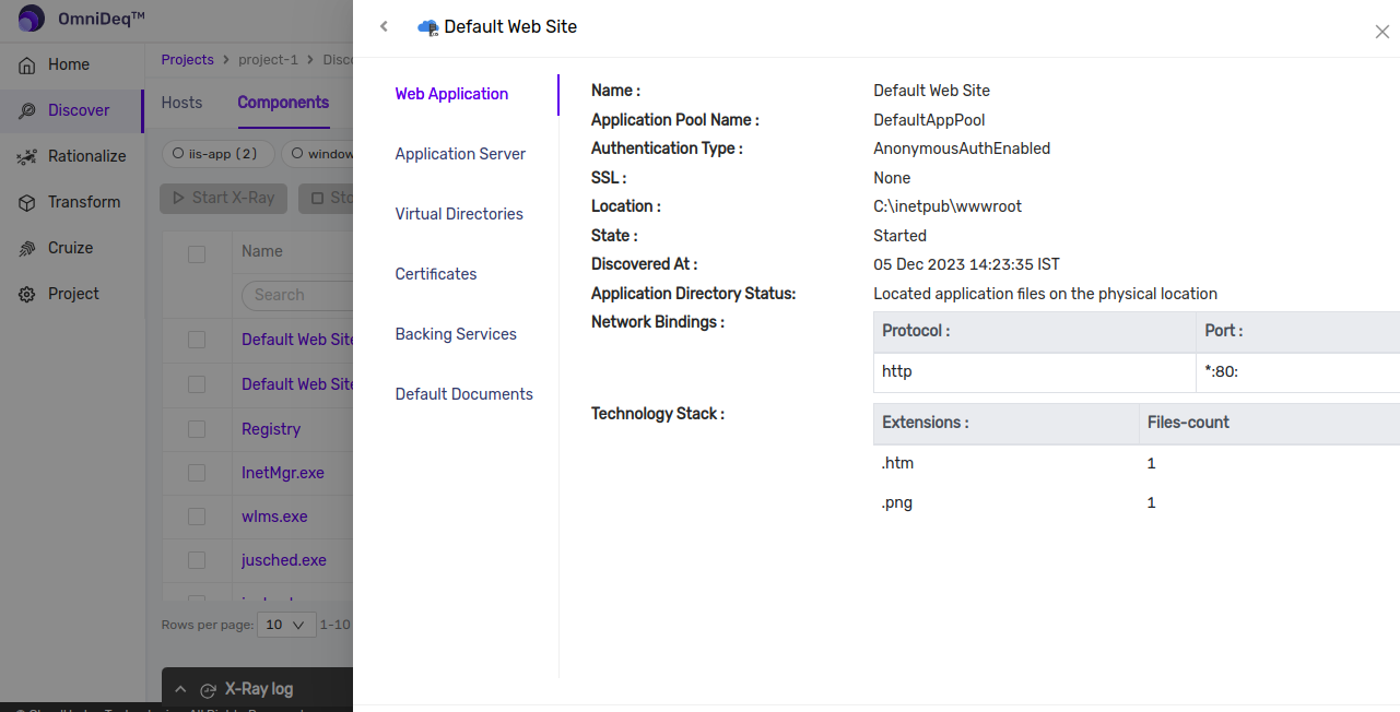 Web Application Details