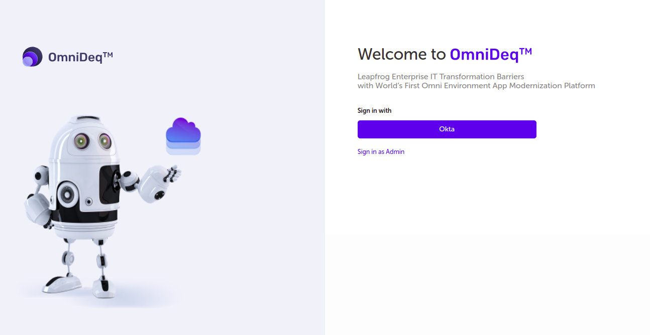 OmniDeq SAML login
