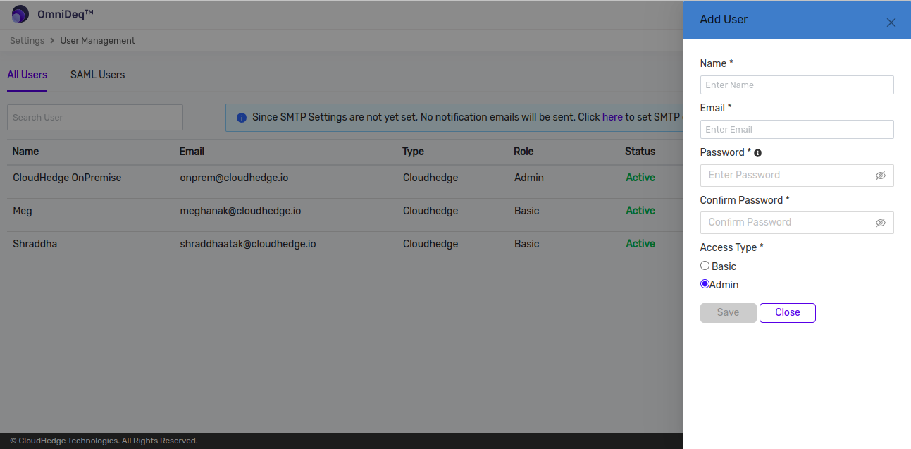 Add User Details