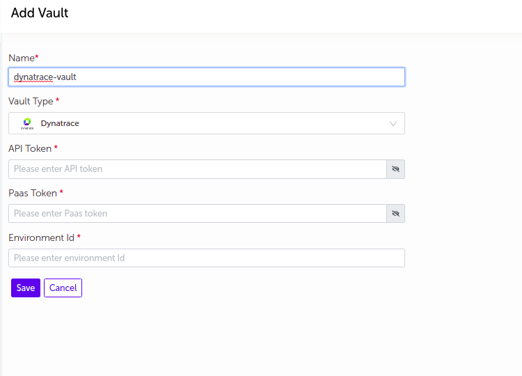 Dynatrace Vault