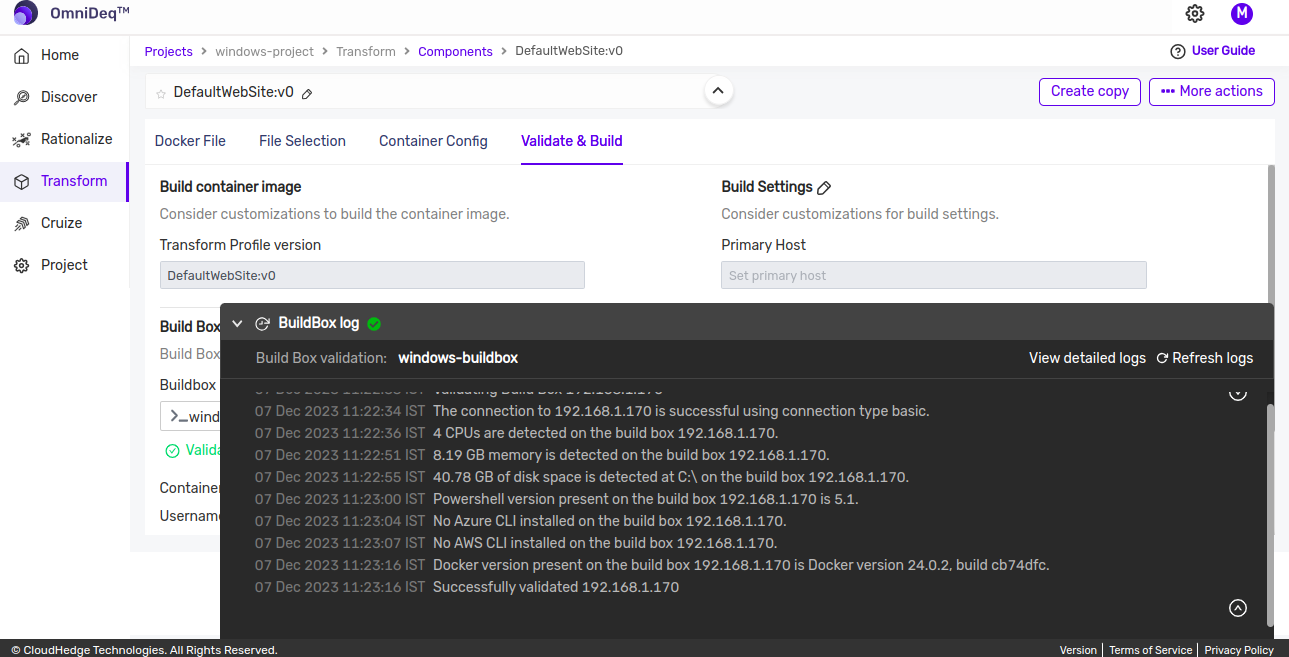 Validate Windows Buildbox