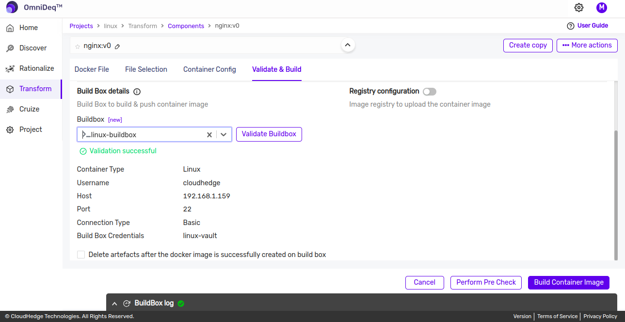 Validate & Build