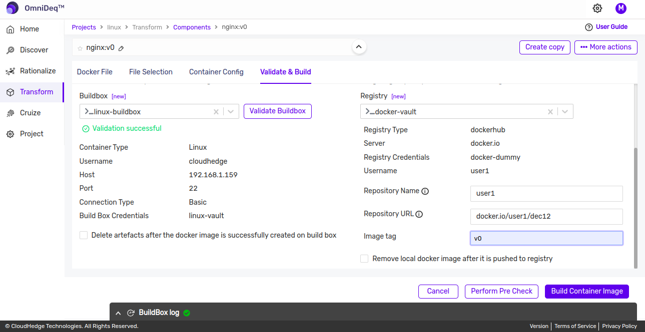 Validate & Build