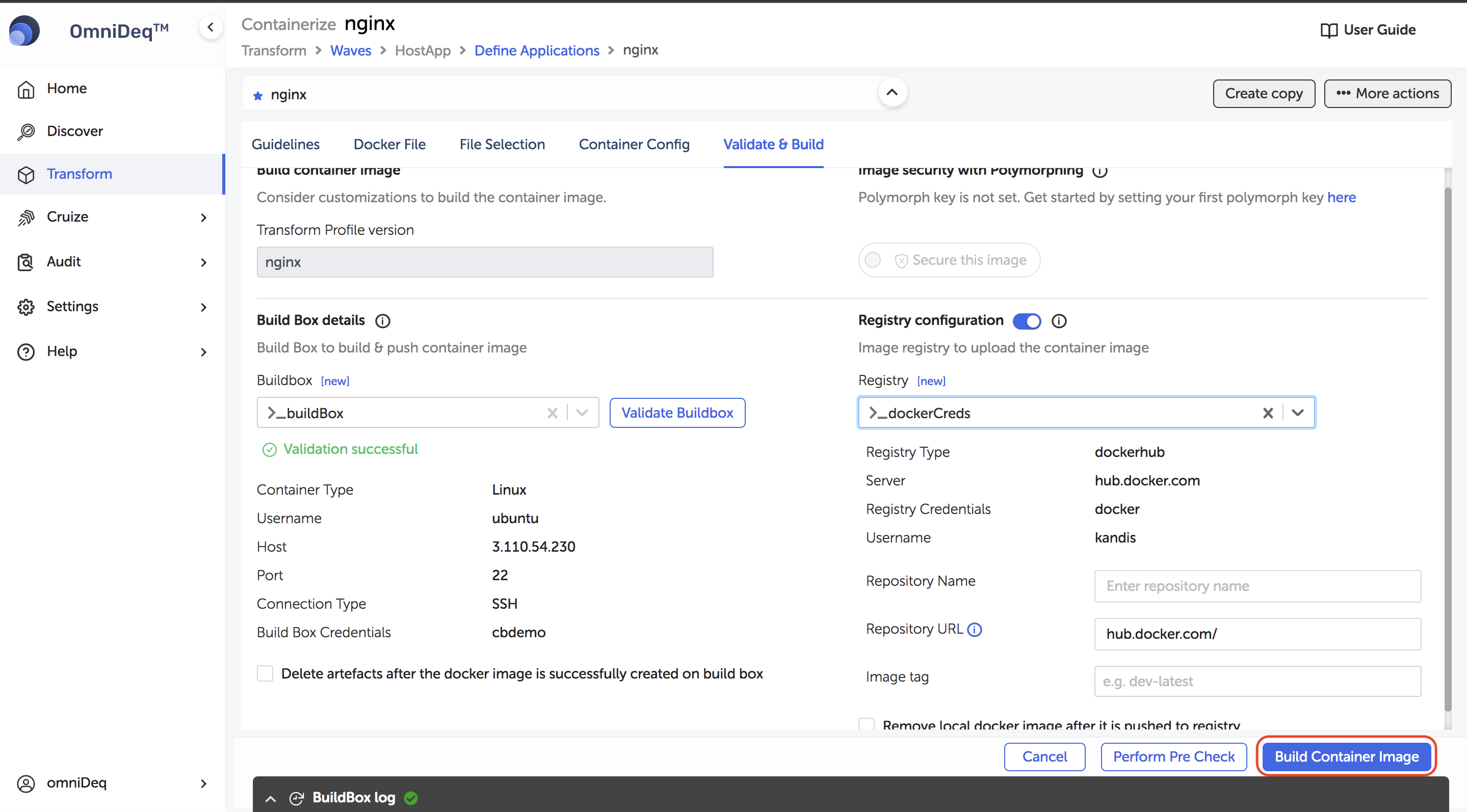 Validate & Build