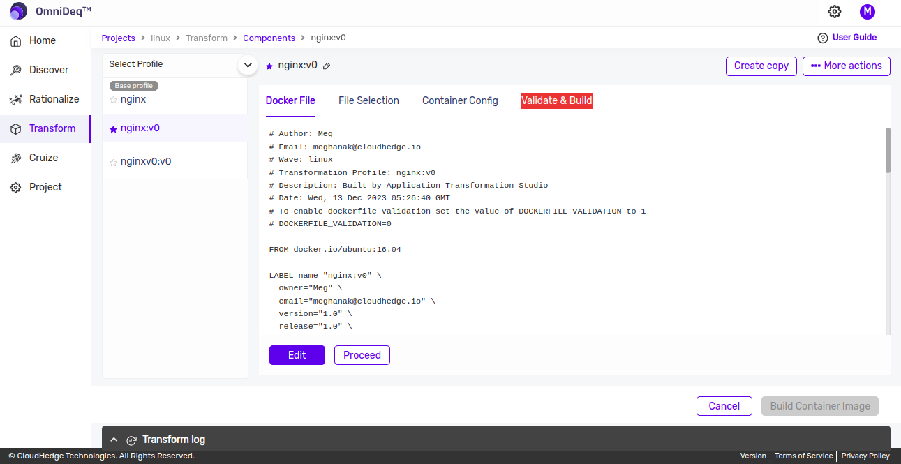 Validate & Build