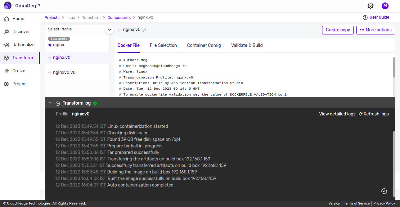 Validate & Build