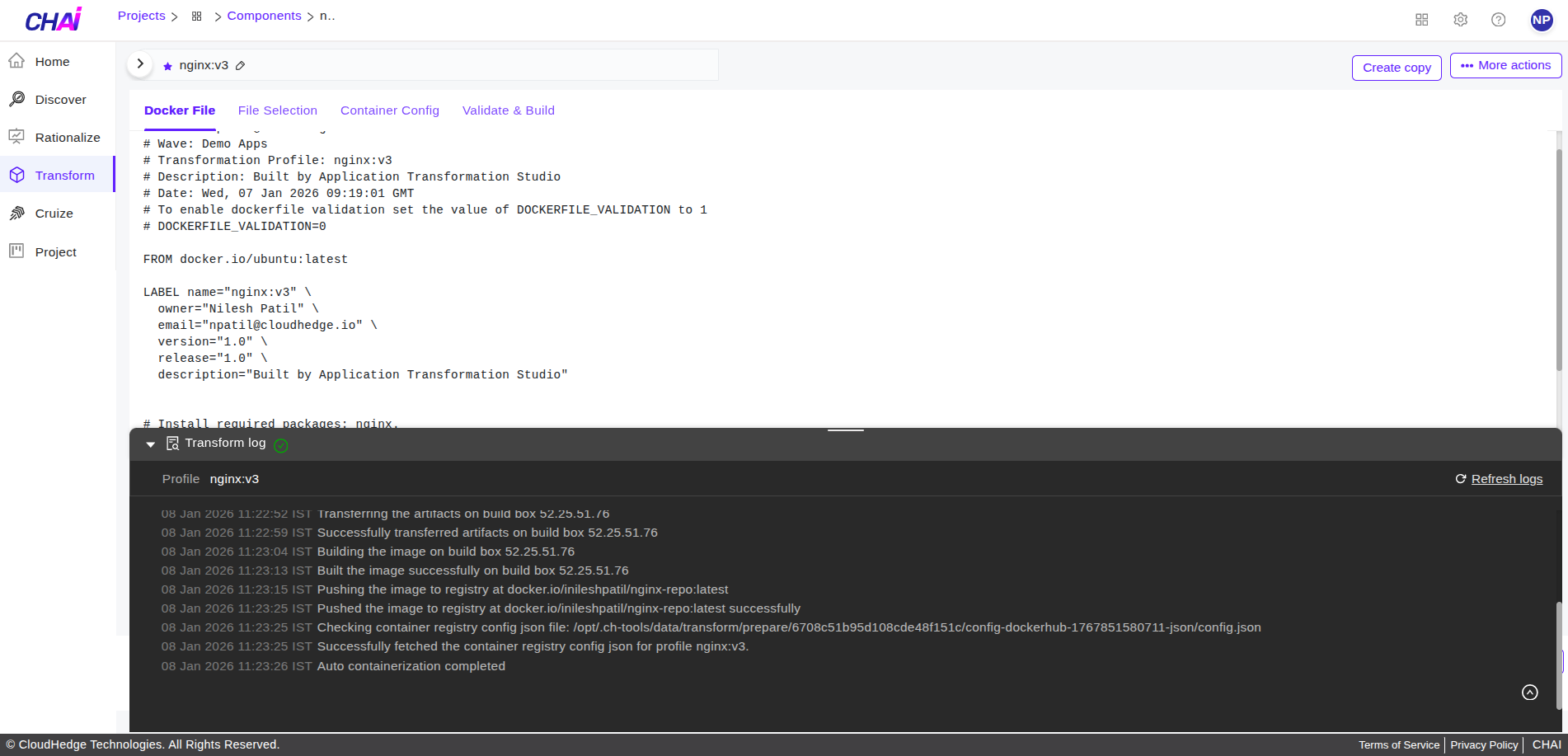 Validate & Build