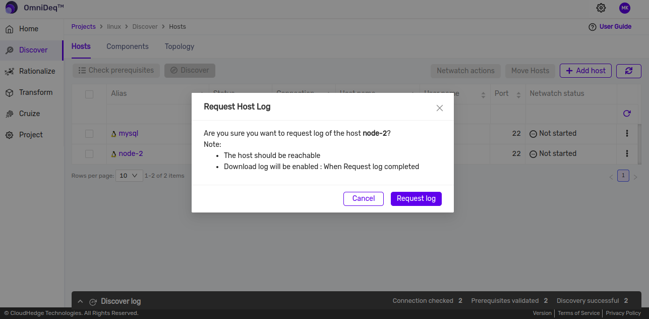 Request confirmation